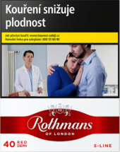 ROTHMANS 40 S-LINE RED 300.00 U