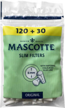 FILTR CIG. MASCOTTE SLIM 6MM-120KS + 30KS