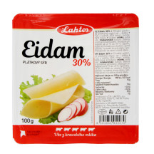 Laktos Eidam 30% Plátky 100g