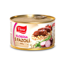 Viva Klobása s bílou fazolí 400g