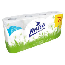 Linteo Toaletní papír bílý 7+1, 2 vrstvy