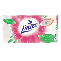 Linteo Toaletní papír classic růžový 7+1 role 2 vrstvy