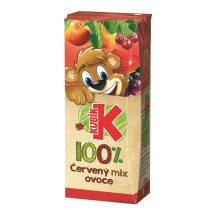 Kubík 0,2L Červený mix ovoce 100%