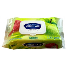 Fresh Air vlhčené ubrousky 100ks jablko