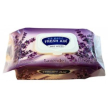 Fresh Air vlhčené ubrousky 100ks Levandule