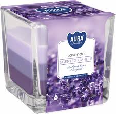 detail AURA 170g Svíčka Lavender