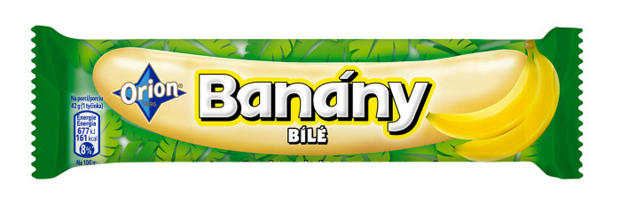 detail Orion Bílé banány v čokoláda 42g