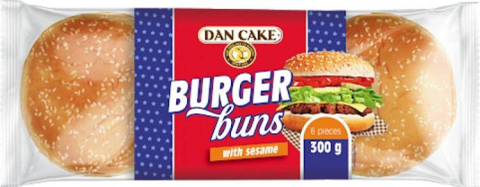 detail Dancake Burger 300g buns with sesame - 8ks/kart