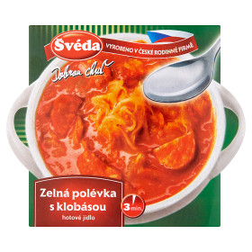 detail Švéda Zelná polévka s klobásou 330g
