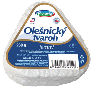 detail Moravia Olešnický tvaroh jemný 230g
