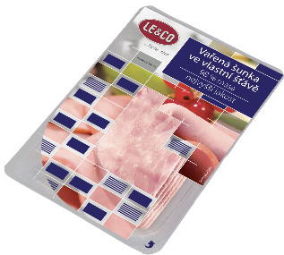 detail LECO Šunka vařená ve vlastní štávě 100g