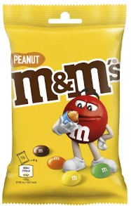 detail Bonb M&M's Peanut 82g - 16ks/kart