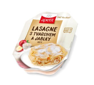 detail Apetit Lasagne s tvarohem a jablky 350g