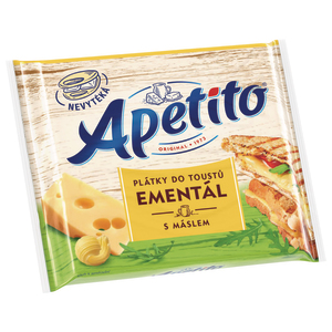 chi tiết Apetito plátky do toustů Ementál 130g