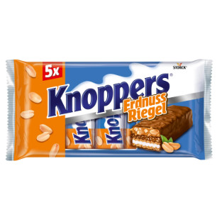 chi tiết Knoppers 5x40g Erdnuss Riegel