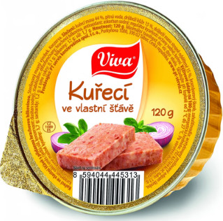 detail VIVA Kuřecí ve vl. šťávě 120g