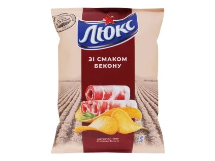 detail LUX Bramborové chipsy Slanina 125g