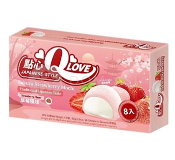 detail Mochi QLove 80g Sakura Strawberry