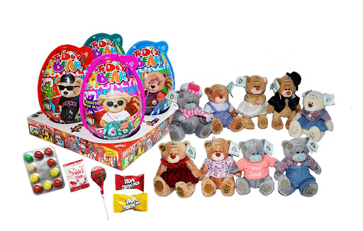 chi tiết Vajíčko SUPER Big TEDDY BEAR plastic eggs 80gx4
