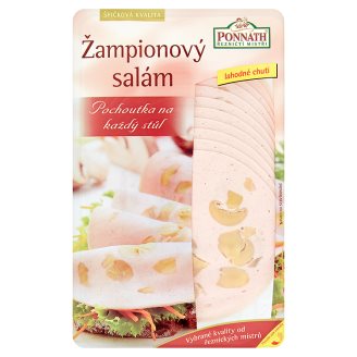 chi tiết Ponnath žampion. salám 100g