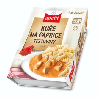 detail Apetit Kuře na paprice, těstoviny 450g