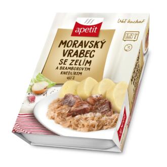 detail Apetit Moravský vrabec se zelím a bramborovým knedlíkem 450g