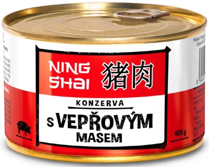 chi tiết MEI NING Ning Shai Vepřová konzerva 400g