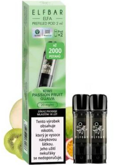 detail ELFA POD KIWI PASSION FRUIT GUAVA