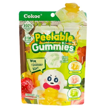 chi tiết Cokoc Peelable Gummies 75g mix fruit