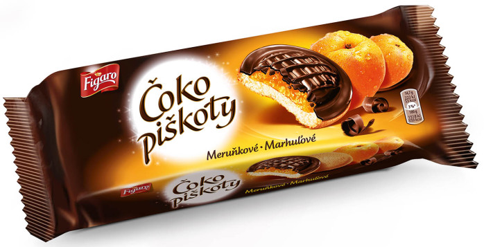 chi tiết Čokopiškoty Figaro meruň. 147g