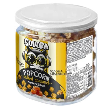chi tiết Sovora Popcorn tube 70g Salted Caramel