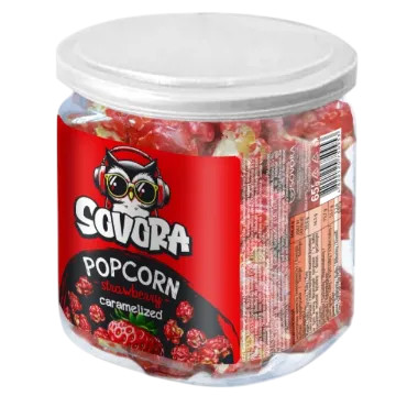 chi tiết Sovora Popcorn tube 70g Strawberry