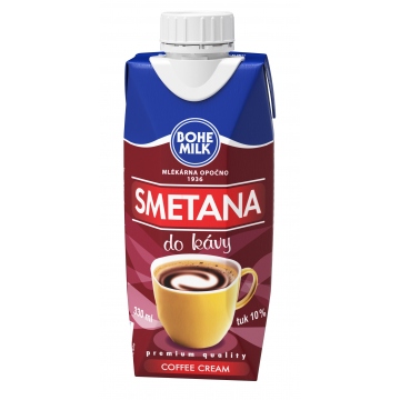 detail Bohemilk Smetana do kávy 10% 330ml