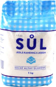 detail Sůl kamená s jodem 1kg x 12