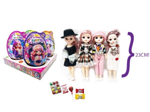 chi tiết Vajíčko SUPER BIG LITTLE QUEEN – plastové vejce 50g x 4ks