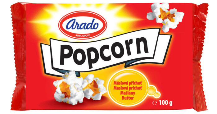 detail ARADO popcorn máslový 100g/25