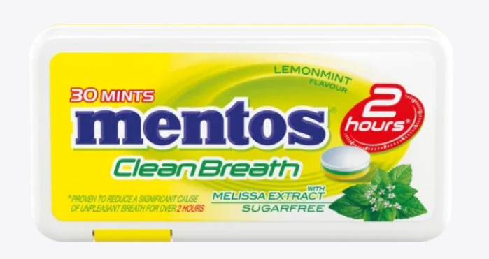 chi tiết Mentos CleanBreath 21g Lemon melissa