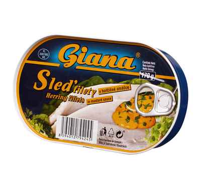 chi tiết Giana Sledi filety 170g v horcicne omacce