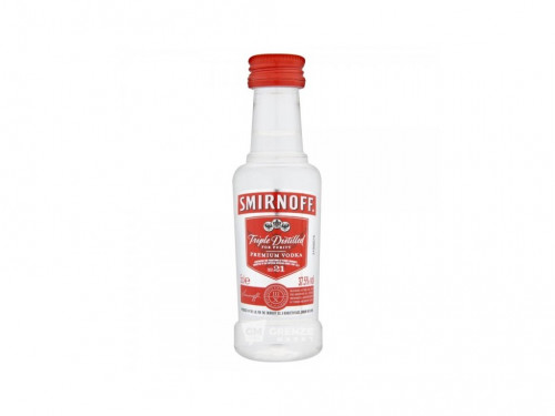 Smirnoff Red Vodka 37,5% 50ml mini