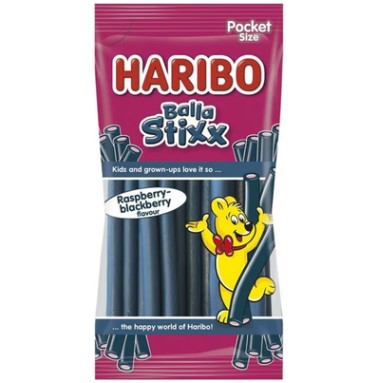 detail Haribo Balla Stixx 80g raep black