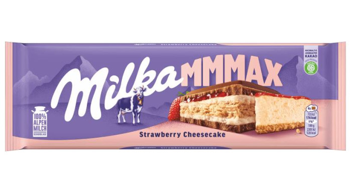 chi tiết Milka 300g Strawberry Cheesecake