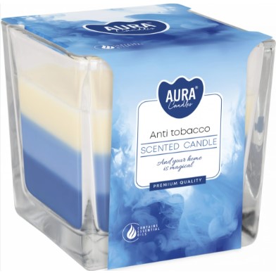 detail AURA 170g Svíčka Anti Tobacco