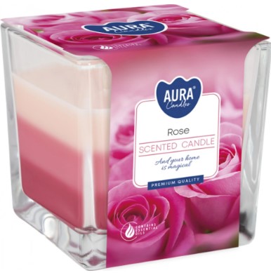 detail AURA 170g Svíčka Rose