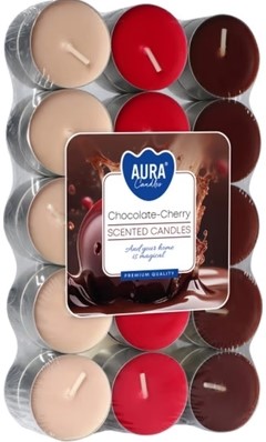 detail AURA Svíčka Chocolate - Cherry 30ks