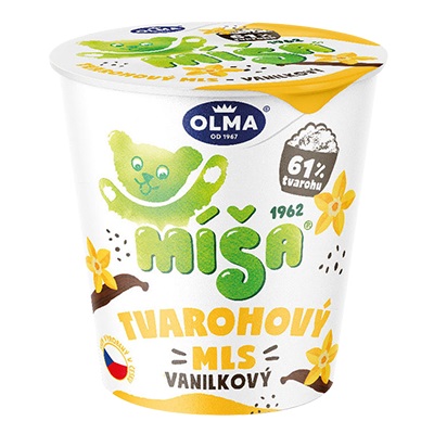 chi tiết Olma Míša Tvarohový Mls Vanilka 130g
