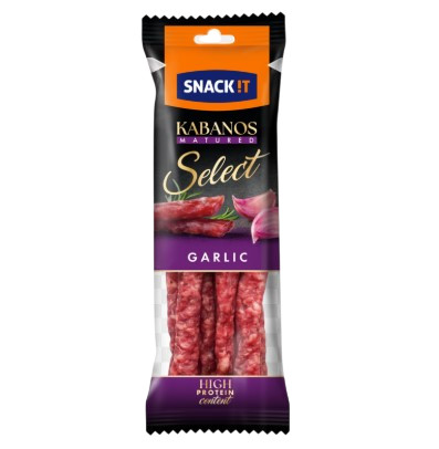 detail Kabanos vepřový Select 90 g s česnekem