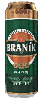 chi tiết Braník 550ml +% plech 10°