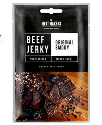 detail The Meat Makers Beef Jerky 25g Original