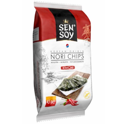 detail SenSoy Nori chips 4,5g Kimchi