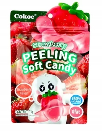 detail Cokoc Peeling soft candy 75g Strawberry